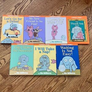 Mo Willems Set of Seven Elephant & Piggie Adventure Books, Hardcover